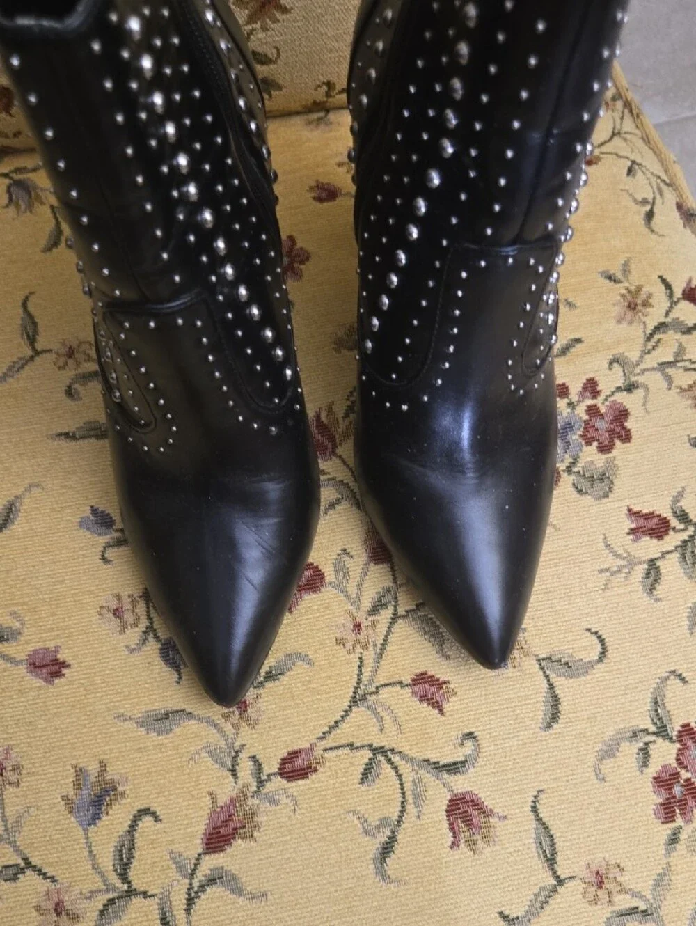 BCBGeneration  Studded Pointed-Toe Ankle Booties